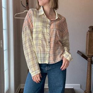 POL Pastel Plaid Shirt